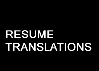 Resume translations